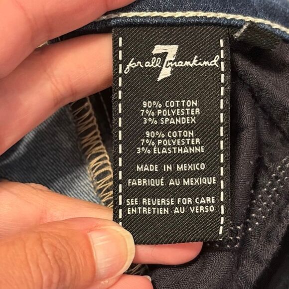 7 For All Mankind Slim Trouser Jeans Size 26 - Picture 5 of 11